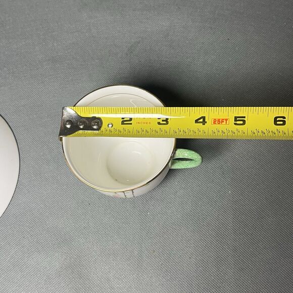 Royal Standard Mayfair Footed Teacup & Saucer Floral Bone China - Picture 9 of 13